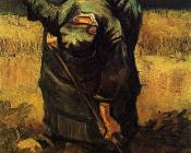 文森特威廉梵高 - 挖土的农妇